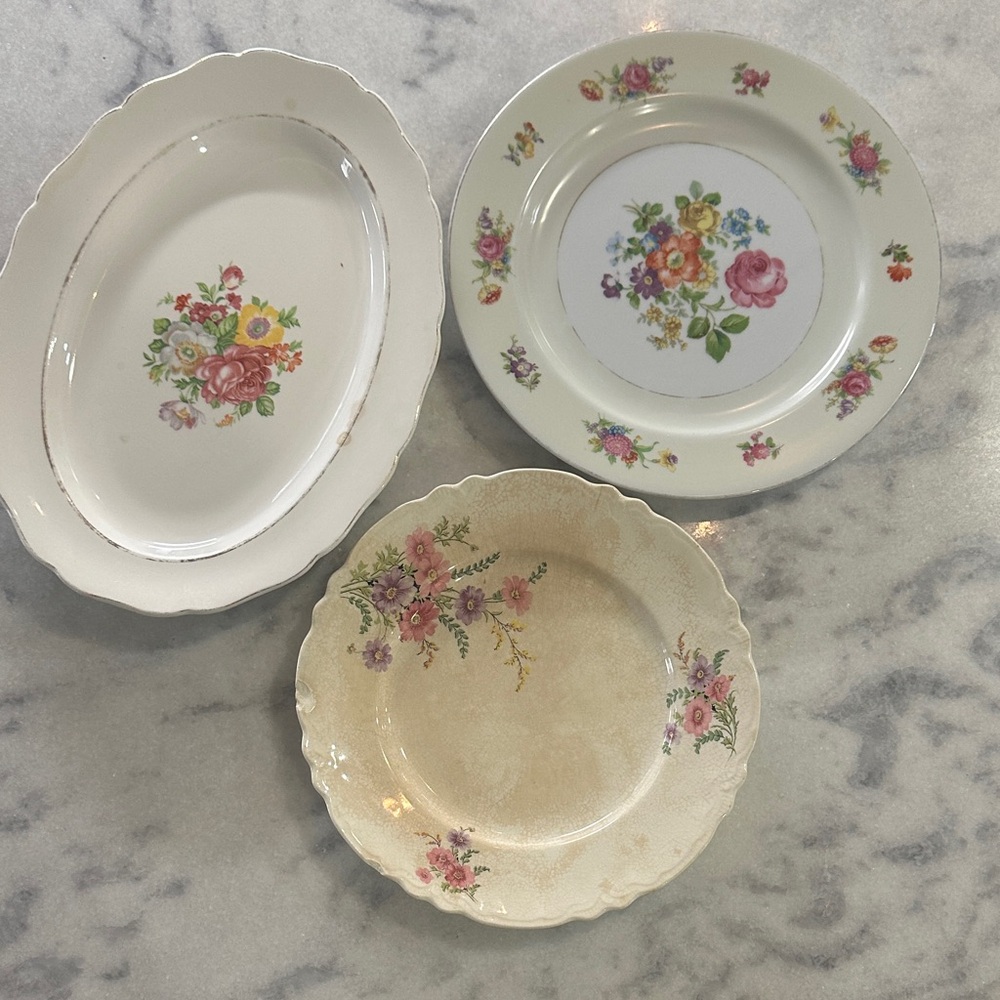 Floral Porcelain Dinnerware Set